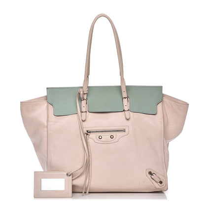 Balenciaga Calfskin Papier Ligne A5 Flap Tote Pink 1 of 21