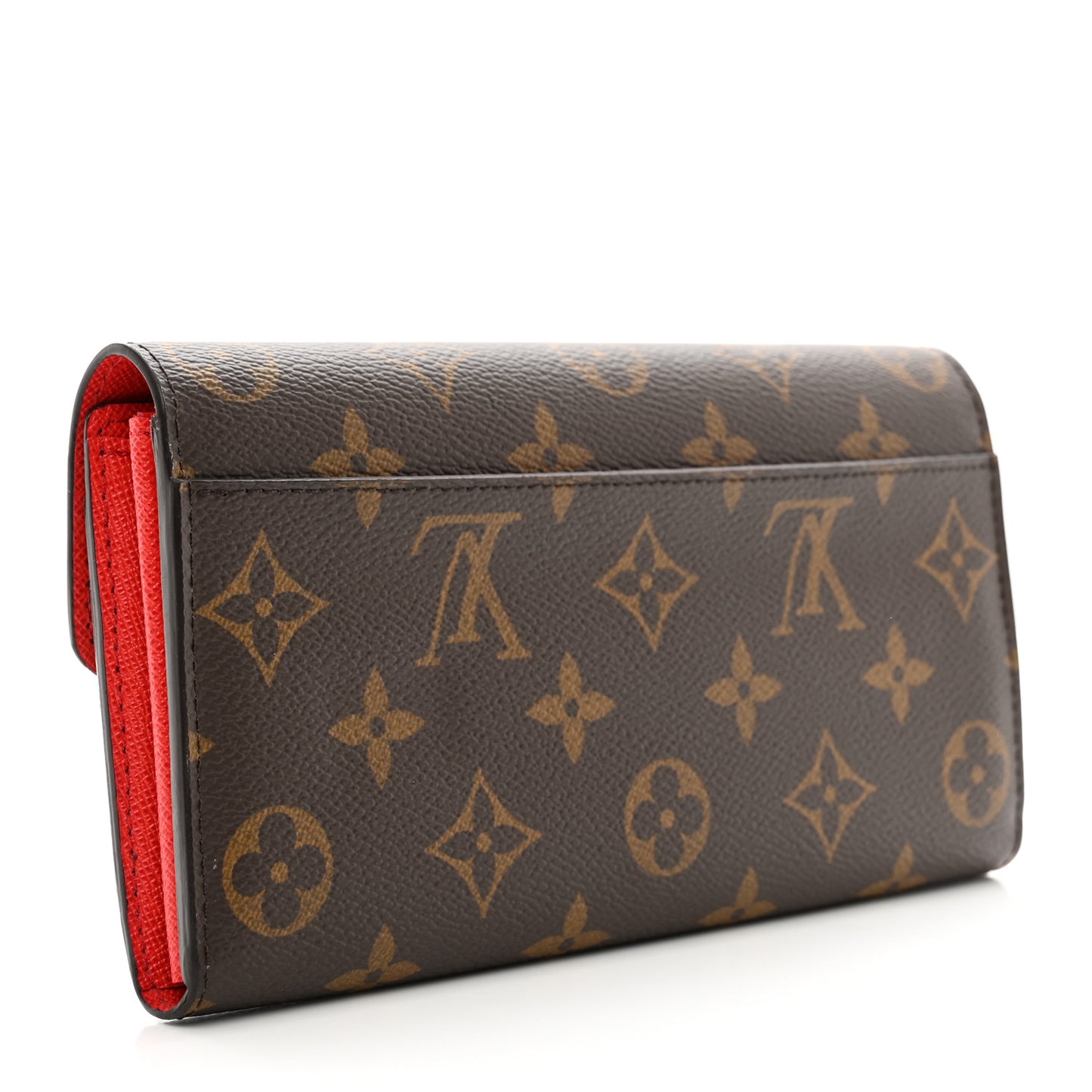 Monogram Sarah Wallet NM Coquelicot