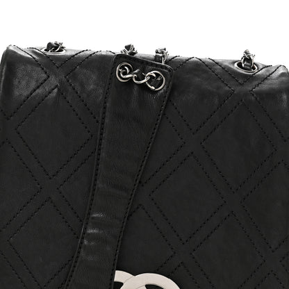 Chanel Calfskin Diamond Stitch Large Messenger Black 8 of 15