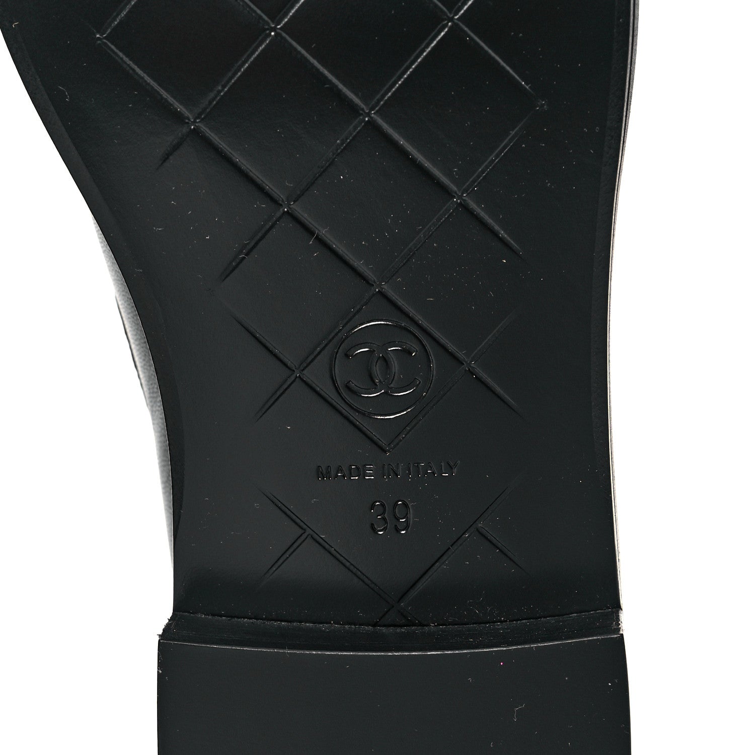 Chanel Lambskin Quilted CC Turnlock Loafers 39 Black 7 of 10