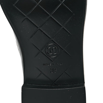 Chanel Lambskin Quilted CC Turnlock Loafers 39 Black 7 of 10