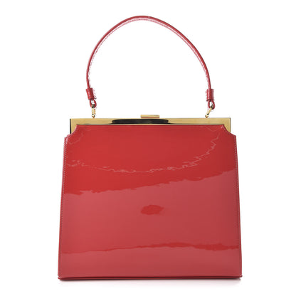 Mansur Gavriel Patent Calfskin Elegant Bag Flamma 1 of 9