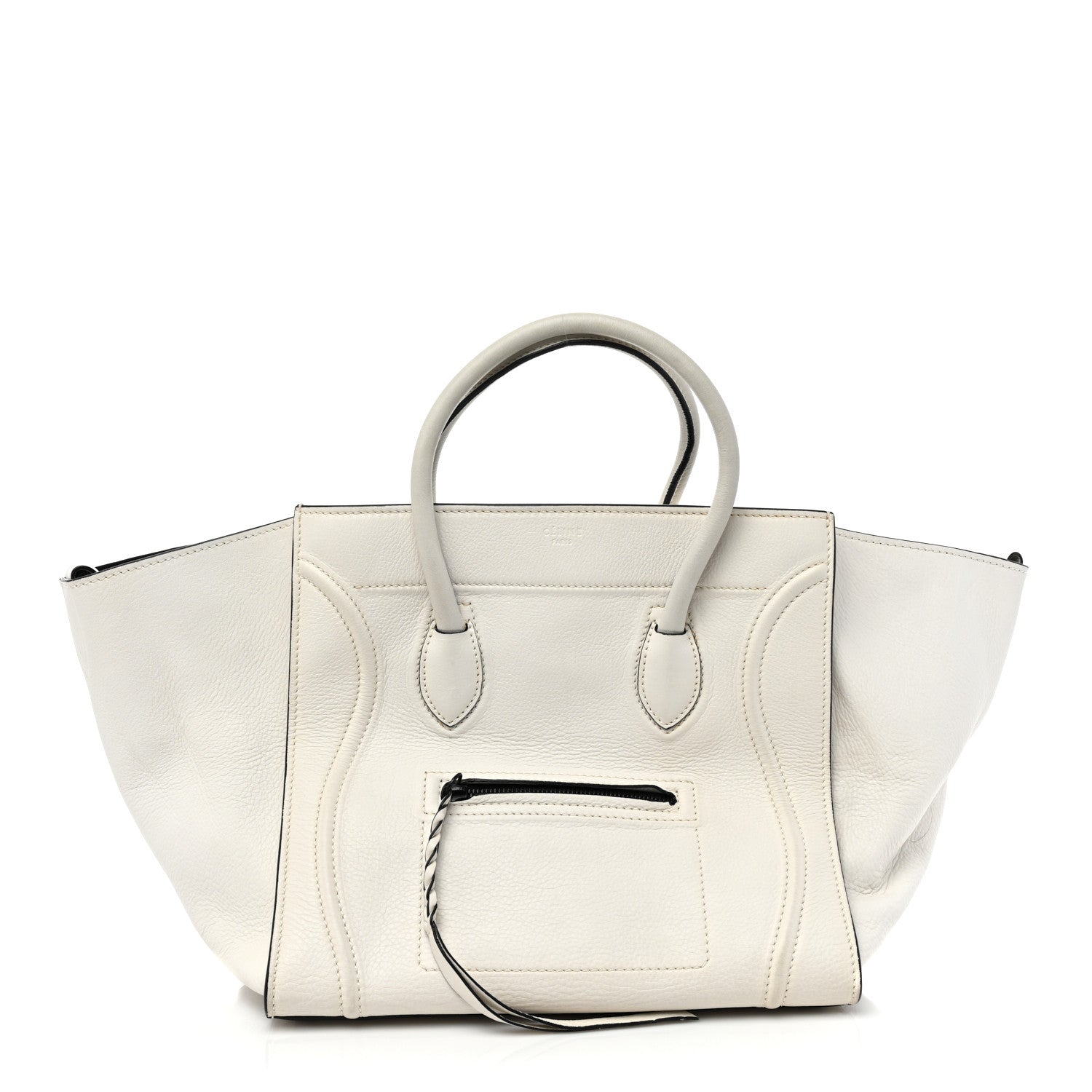 Celine Calfskin Medium Phantom Luggage White 1 of 13