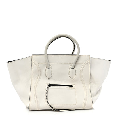 Celine Calfskin Medium Phantom Luggage White 1 of 13