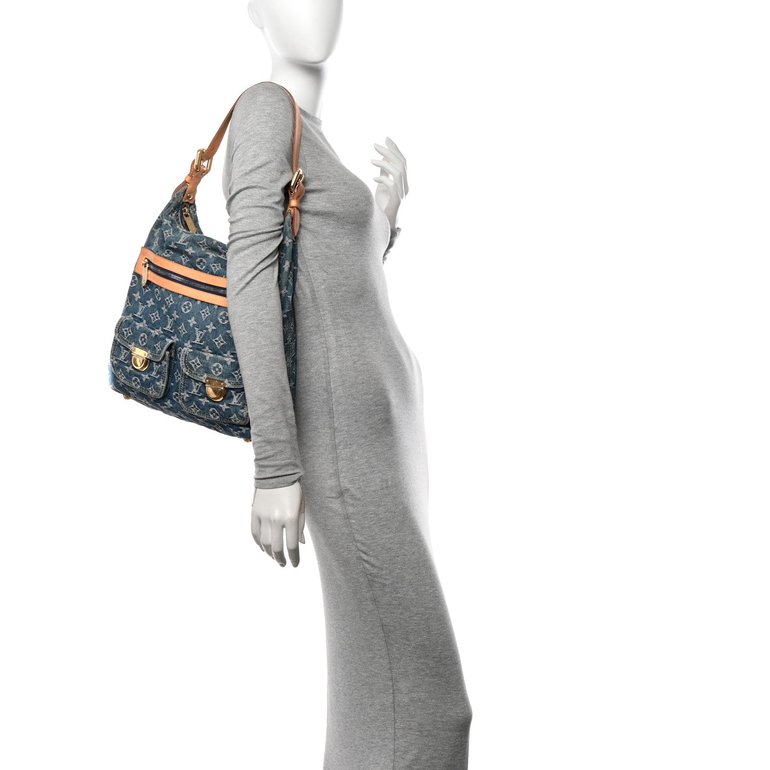 Louis Vuitton Denim Baggy GM Blue 2 of 11