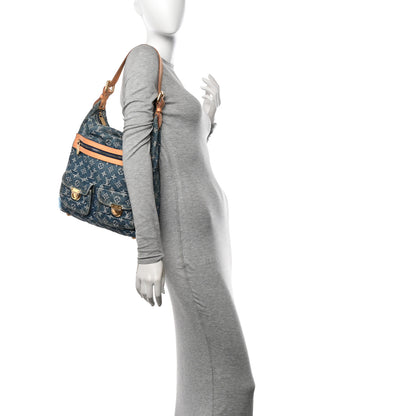 Louis Vuitton Denim Baggy GM Blue 2 of 11