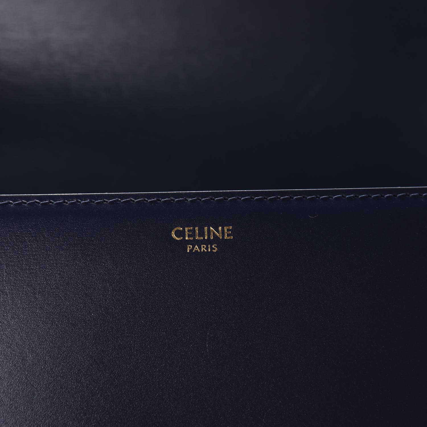 Celine Shiny Calfskin Teen Triomphe Dark Blue 8 of 11