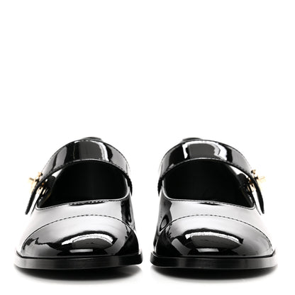 Chanel Patent Calfskin Mary Janes Flats 38.5 Black 2 of 9