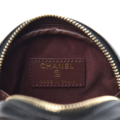 Chanel Caviar Quilted Zip Around Classic Coin Purse Black 6 of 7