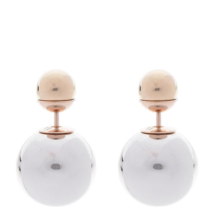 Christian Dior Mise En Dior Tribal Earrings Silver Gold 1 of 4
