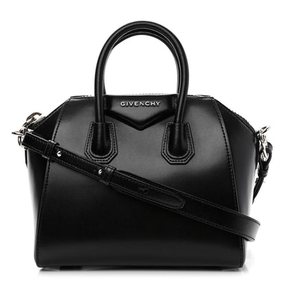 Givenchy Shiny Lord Calfskin Mini Antigona Black 1 of 9