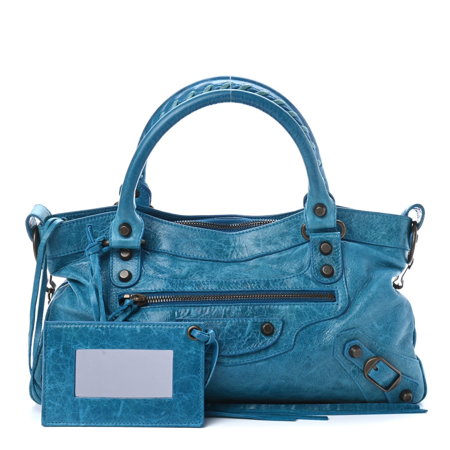 Chevre Classic Hardware First Turquoise