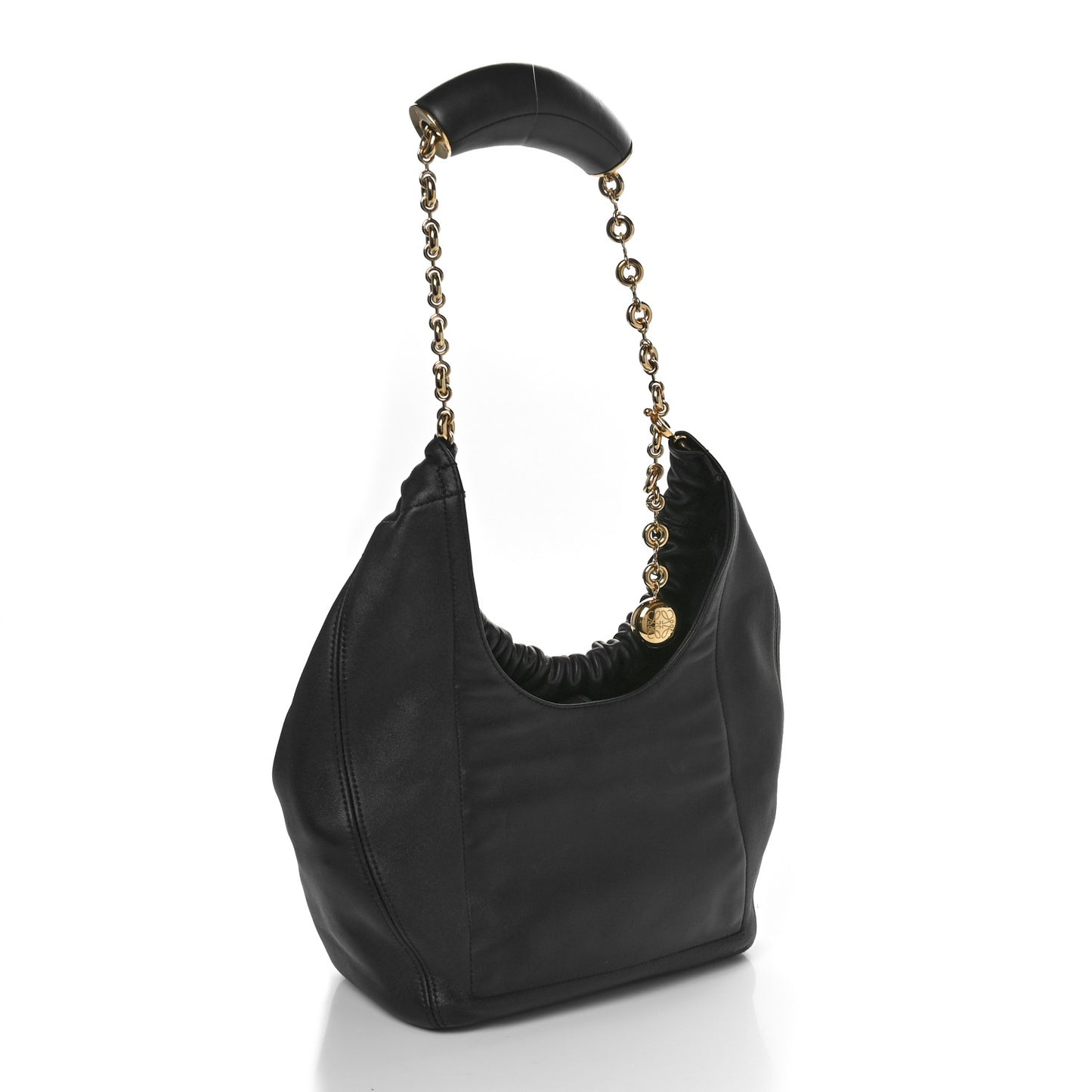 Nappa Small Squeeze Bag Black