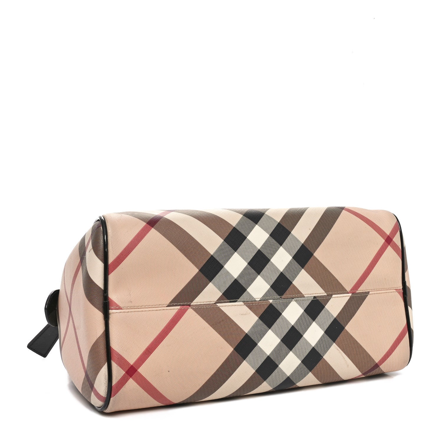 Burberry Nova Check Patent Small Chester Bowling Bag Black 4 of 10