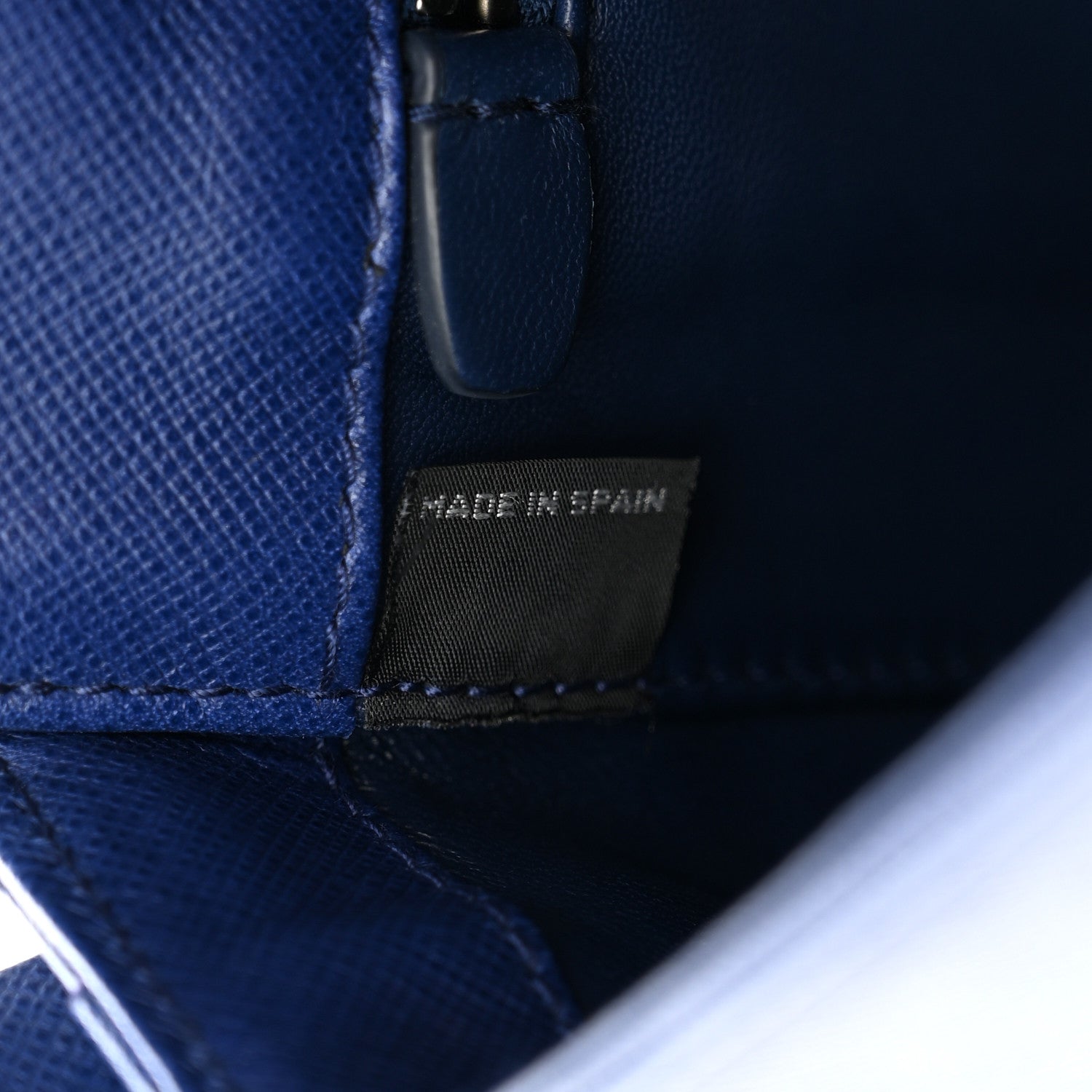 Prada Saffiano Lux Shoulder Bag Bluette 6 of 10