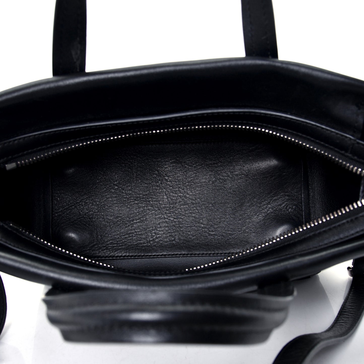 Calfskin Small Ames Patchwork Satchel Black