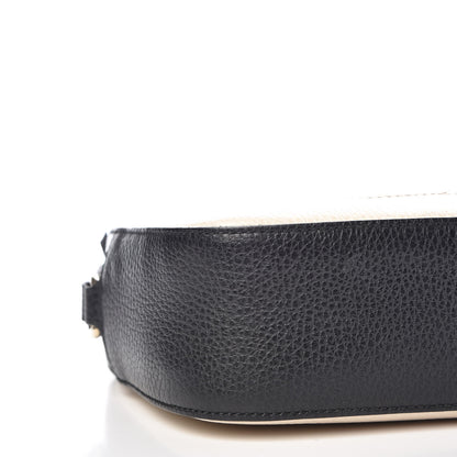 Gucci Dollar Calfskin Bi-Color Small Soho Disco Bag Mystic White Black 8 of 10