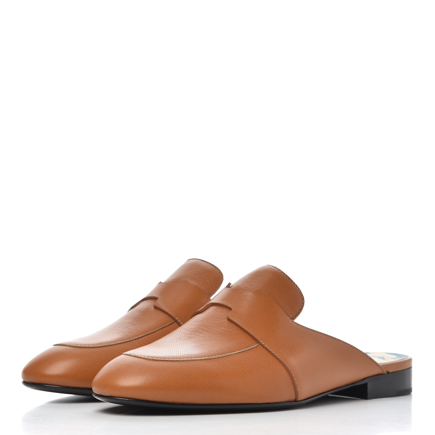 Goatskin Womens Catena Mules 37 Beige Dore