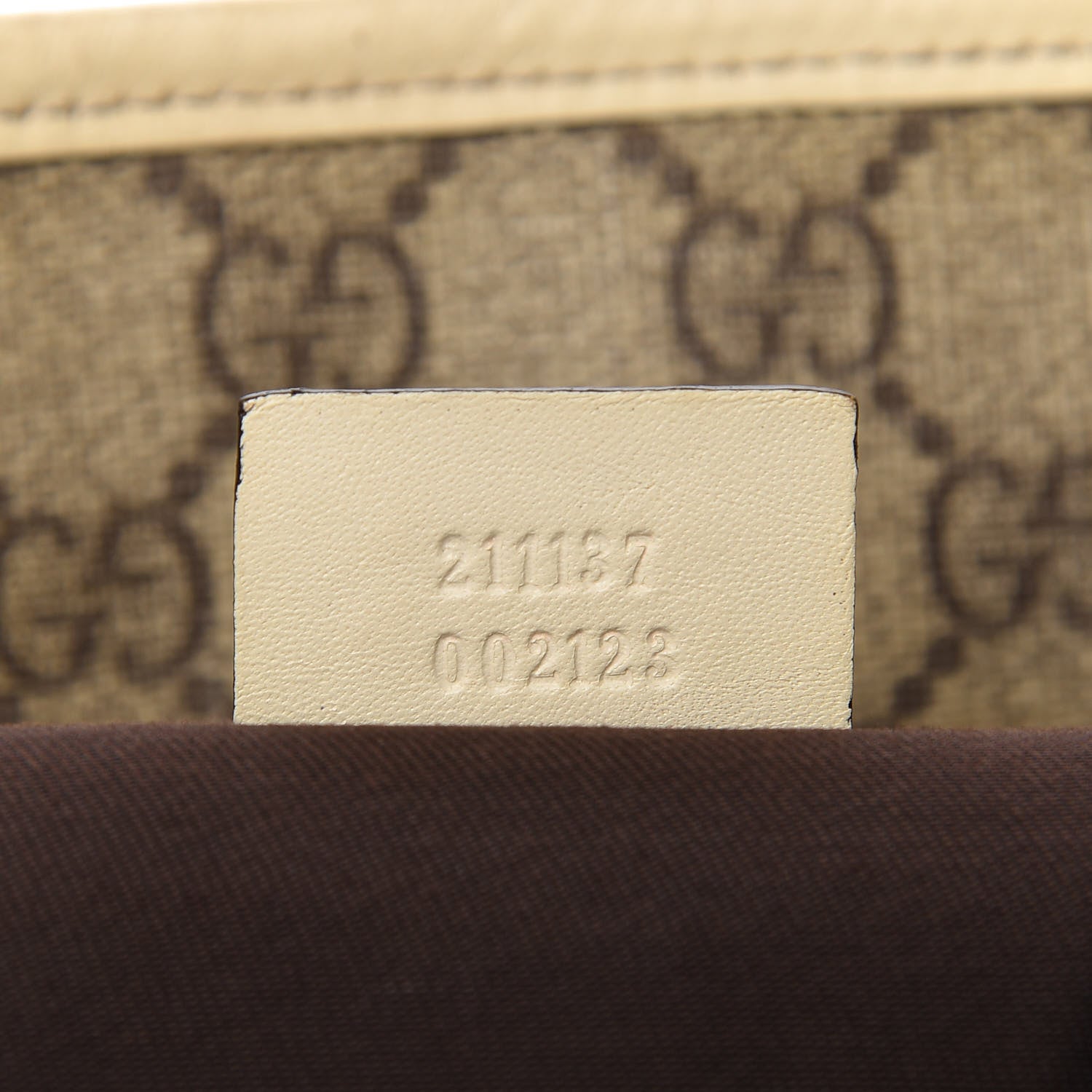 Gucci GG Supreme Monogram Medium Zippered Shopping Tote Off White 7 of 12