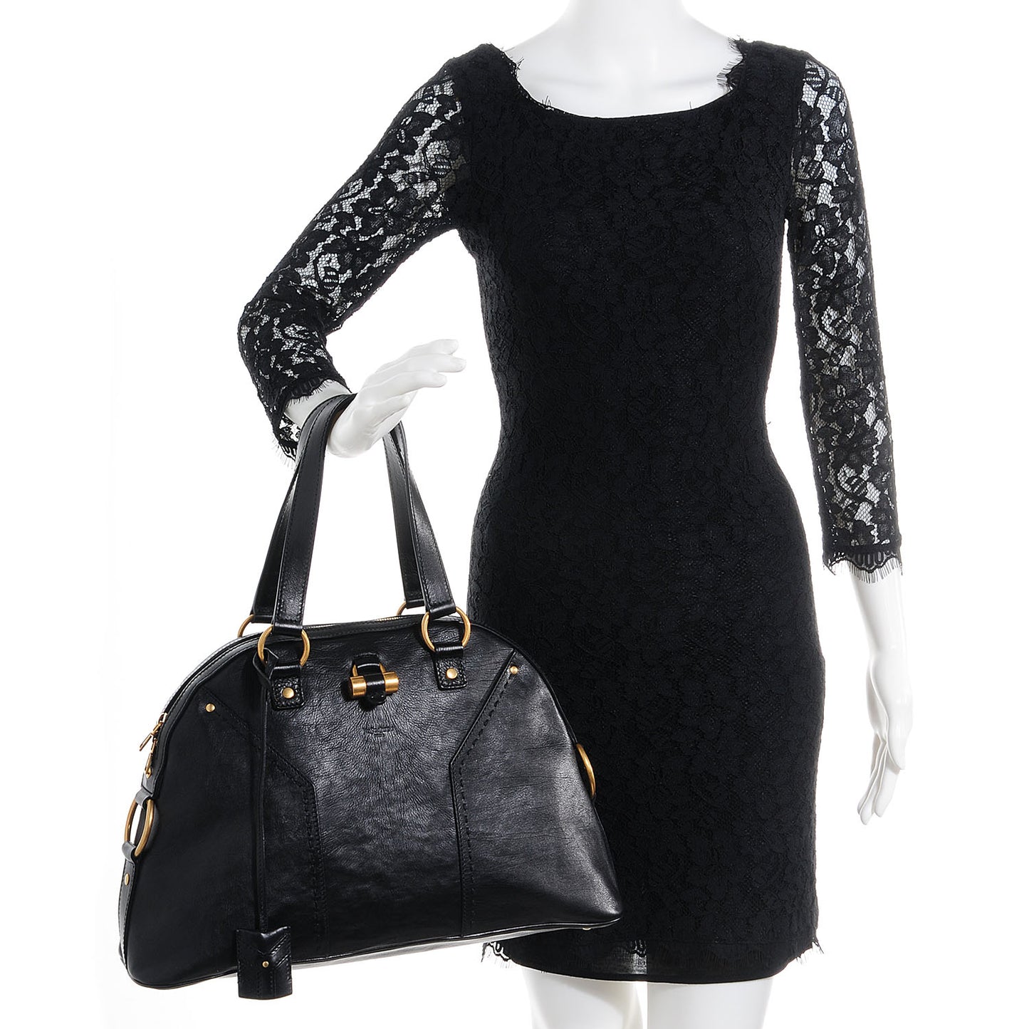 Leather Large Muse Black