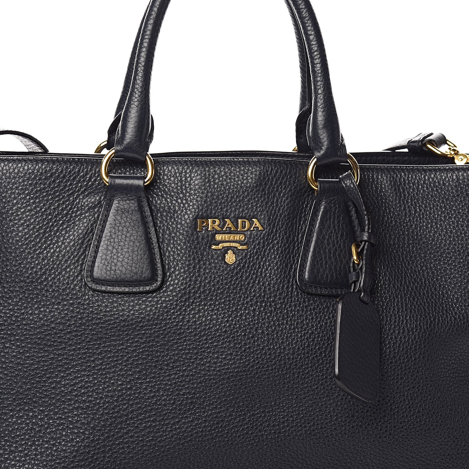 Prada Vitello Daino Side Zip Tote Baltico 11 of 11