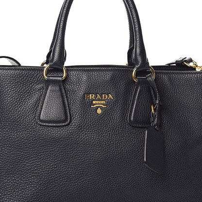 Prada Vitello Daino Side Zip Tote Baltico 11 of 11