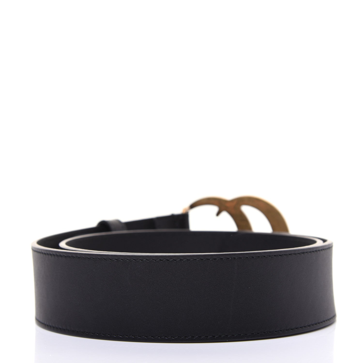 Gucci Calfskin Double G 40mm Belt 75 30 Black 2 of 6
