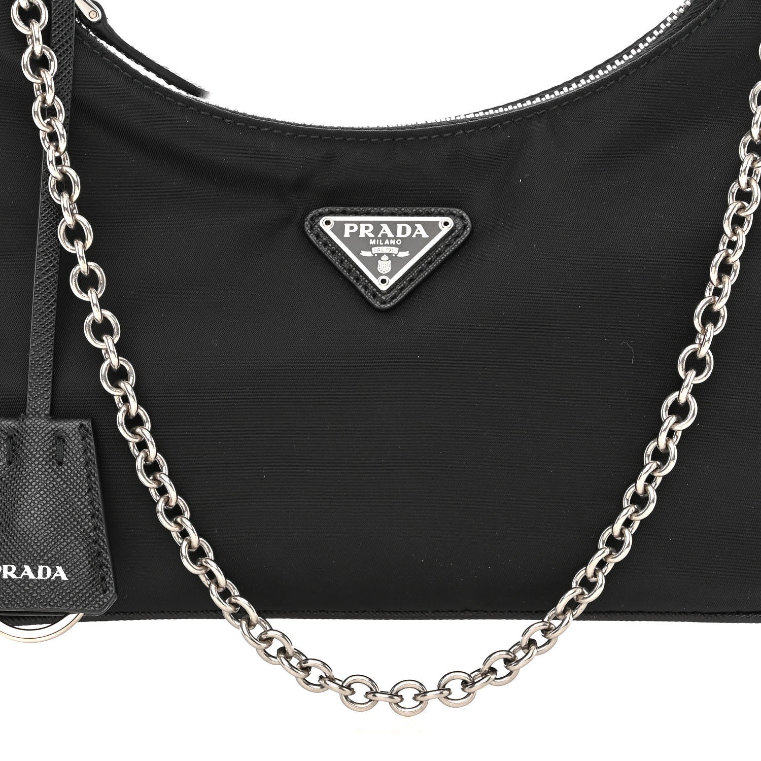 Prada Nylon Re-Edition 2005 Shoulder Bag Black 10 of 12