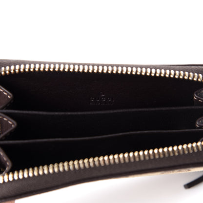 Gucci Monogram Zip Around Card Case Brown 6 of 10