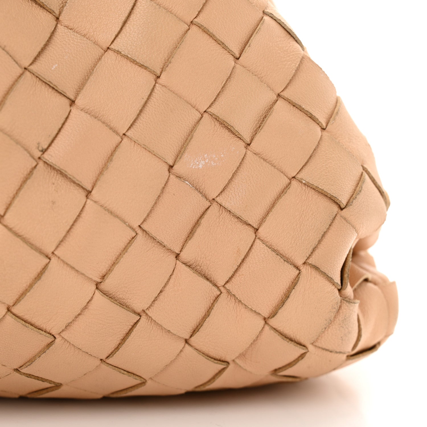 Bottega Veneta Nappa Maxi Intrecciato The Pouch Oversized Clutch Almond 16 of 18