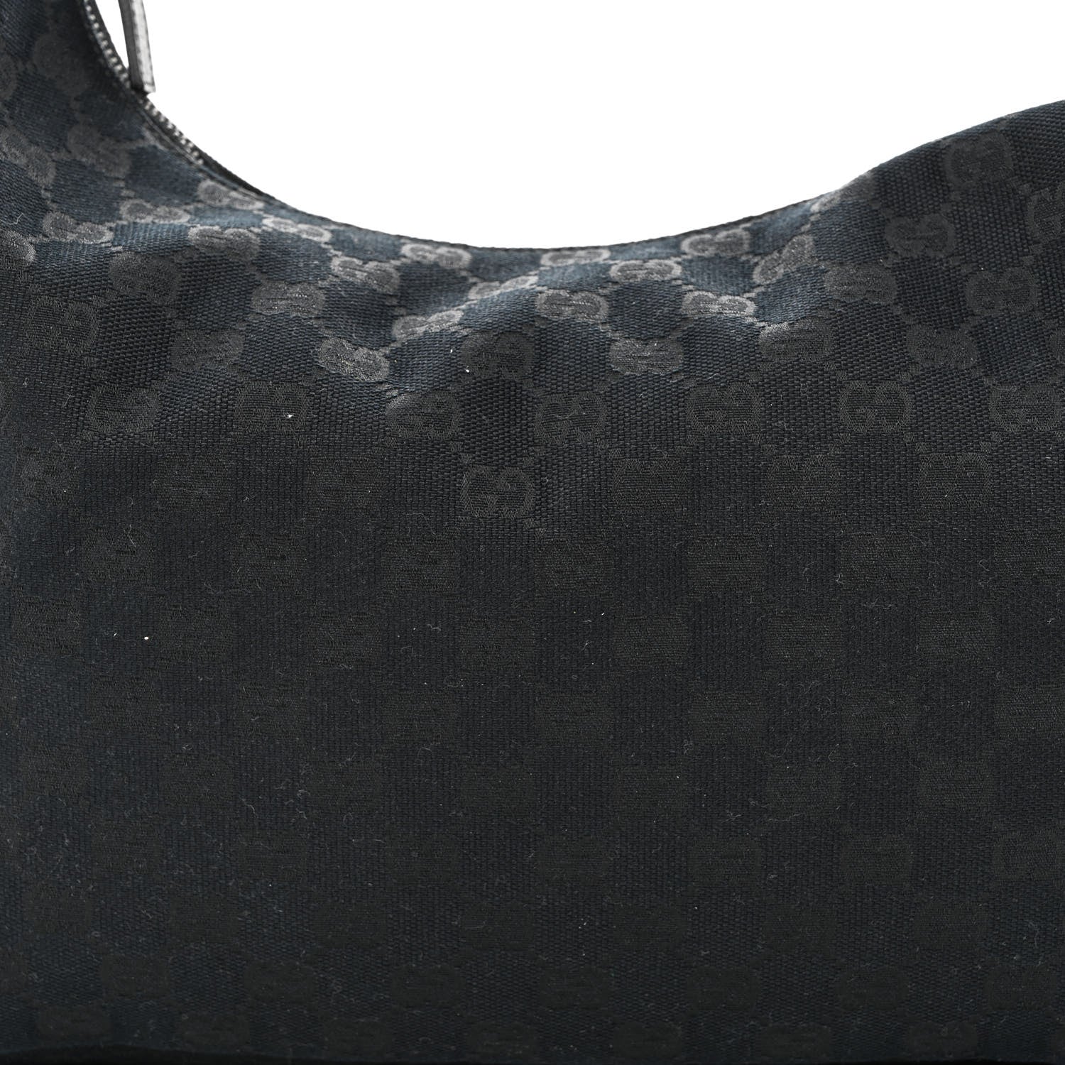 Gucci Monogram Medium Horsebit Chain Hobo Black 8 of 10