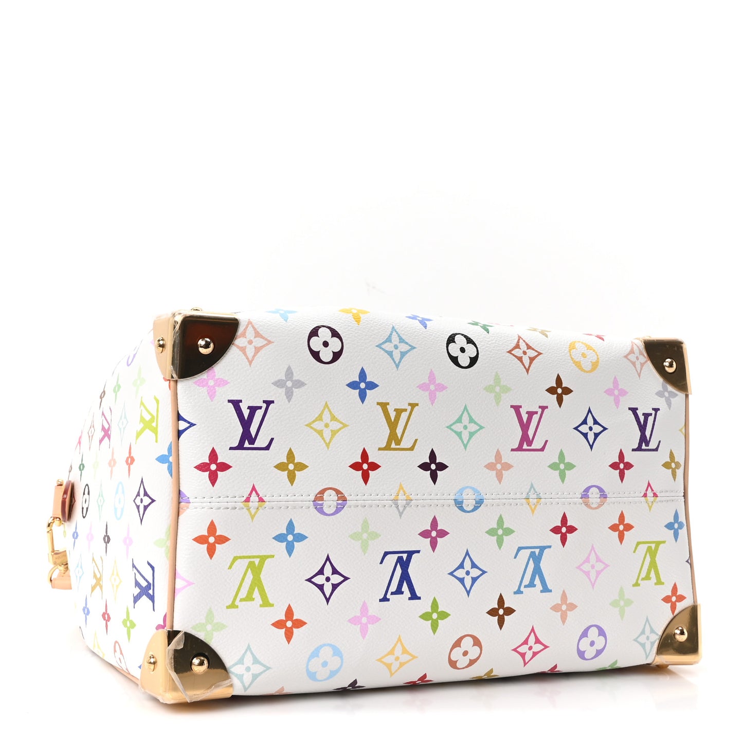 LV X TM Monogram Multicolor Speedy Soft 30 White