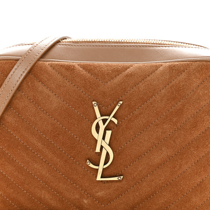 Saint Laurent Suede Matelasse Monogram Lou Camera Bag Cinnamon 8 of 10