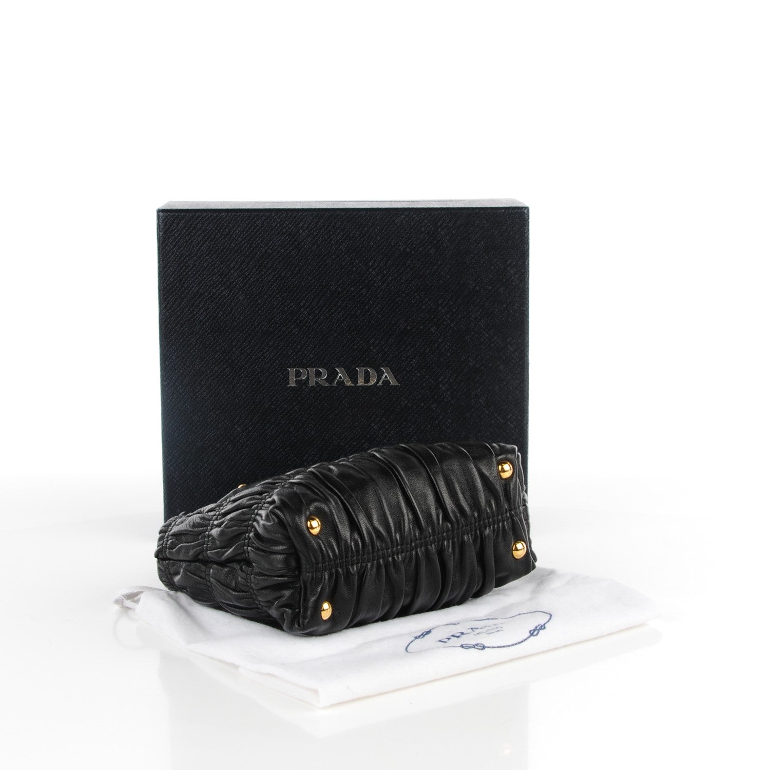 Prada Nappa Gaufre Mini Crossbody Bag Nero Black 4 of 8