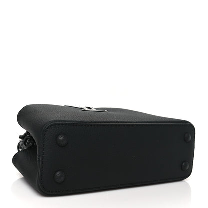 Louis Vuitton Matte Taurillon Capucines East West Mini All Black 5 of 11