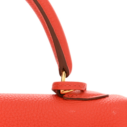 Hermes Togo Kelly Retourne 25 Capucine 11 of 13