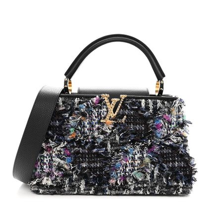 Louis Vuitton Tweed Calfskin Capucines MM Multicolor 1 of 10