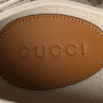 Gucci GG Monogram Mens Julio Low Top Sneakers 9 Beige Ebony Mystic White 9 of 11