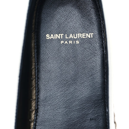Saint Laurent Lambskin Monogram Espadrilles 38 Beige 7 of 10