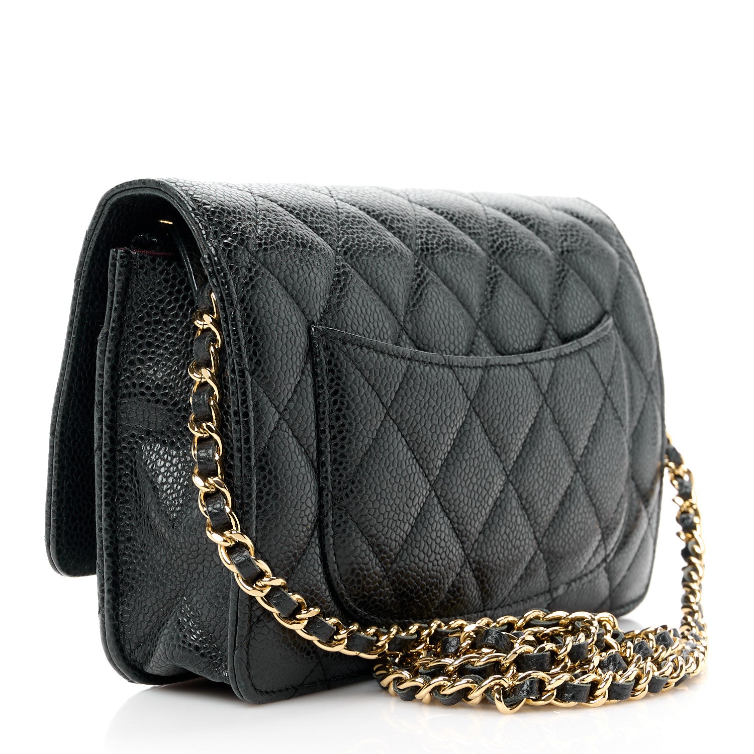 Chanel Caviar Quilted Wallet on Chain WOC Black 3 of 11