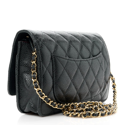 Chanel Caviar Quilted Wallet on Chain WOC Black 3 of 11