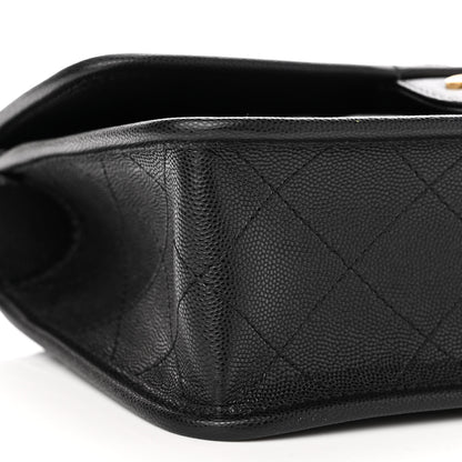 Chanel Caviar Quilted School Memory Small Top Handle Flap Black 9 of 11