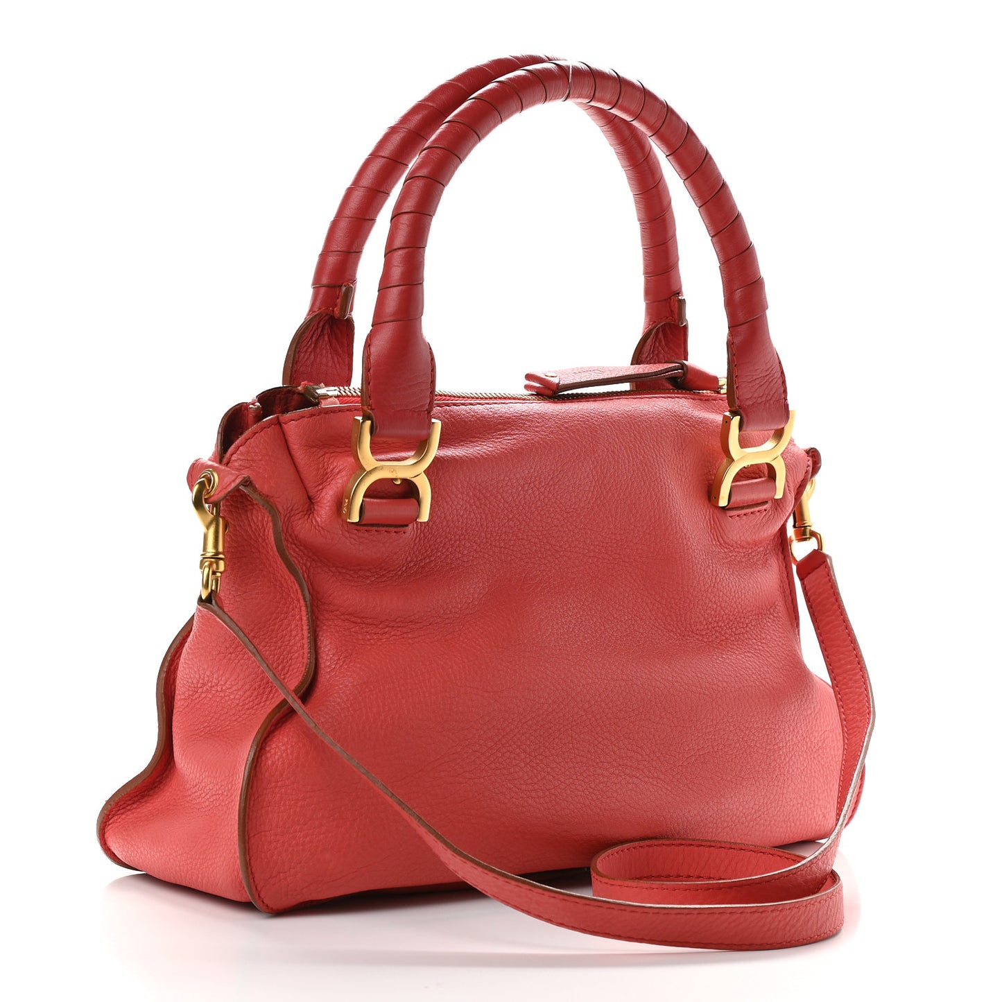 Calfskin Medium Marcie Satchel Paradise Pink