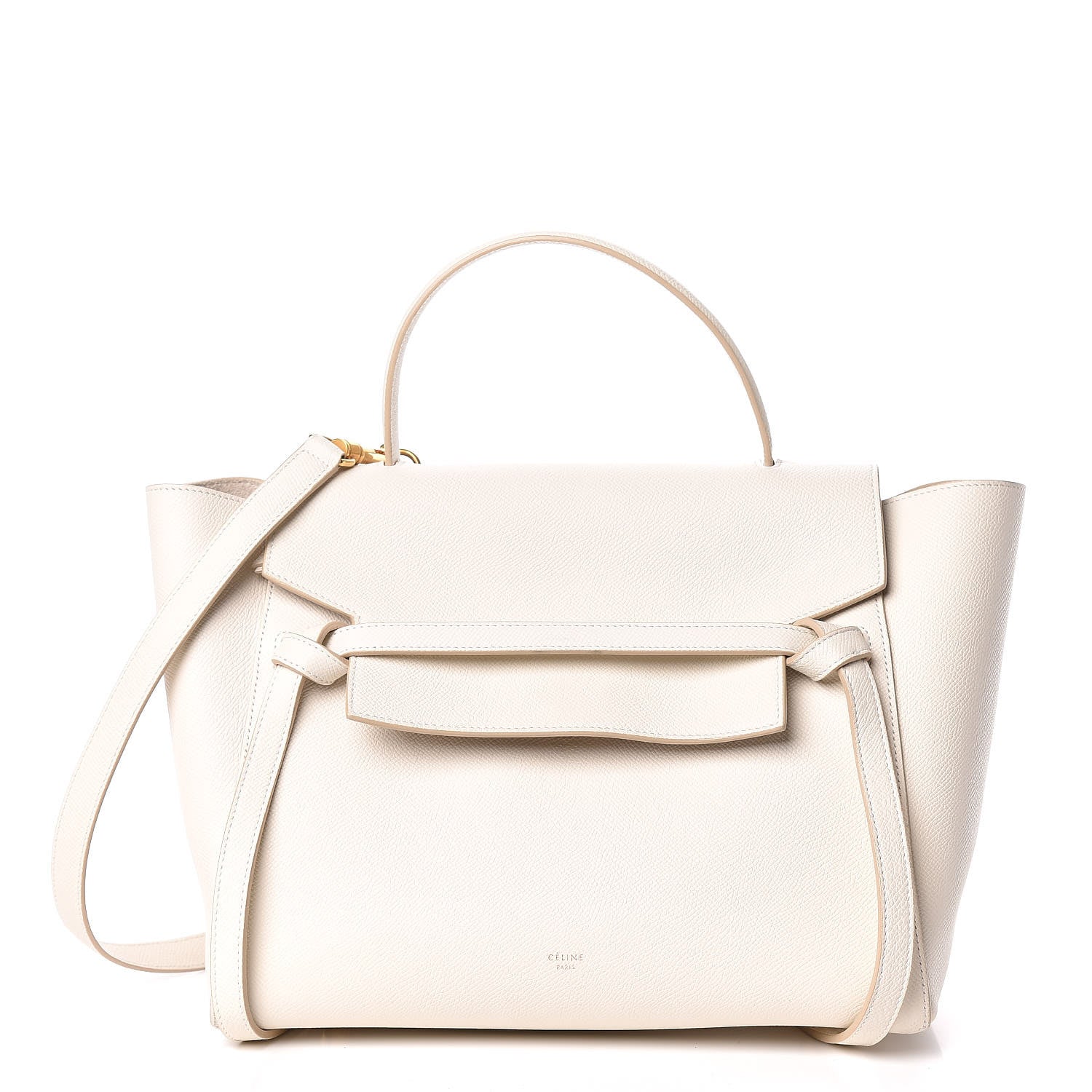 Celine Grained Calfskin Mini Belt Bag White 1 of 19