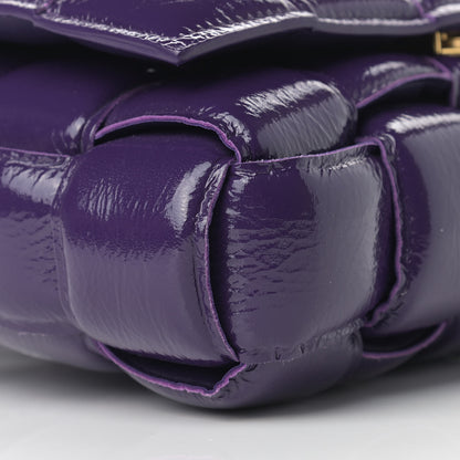 Bottega Veneta Textured Deerskin Maxi Intrecciato Padded Cassette Crossbody Bag Raisin 8 of 10