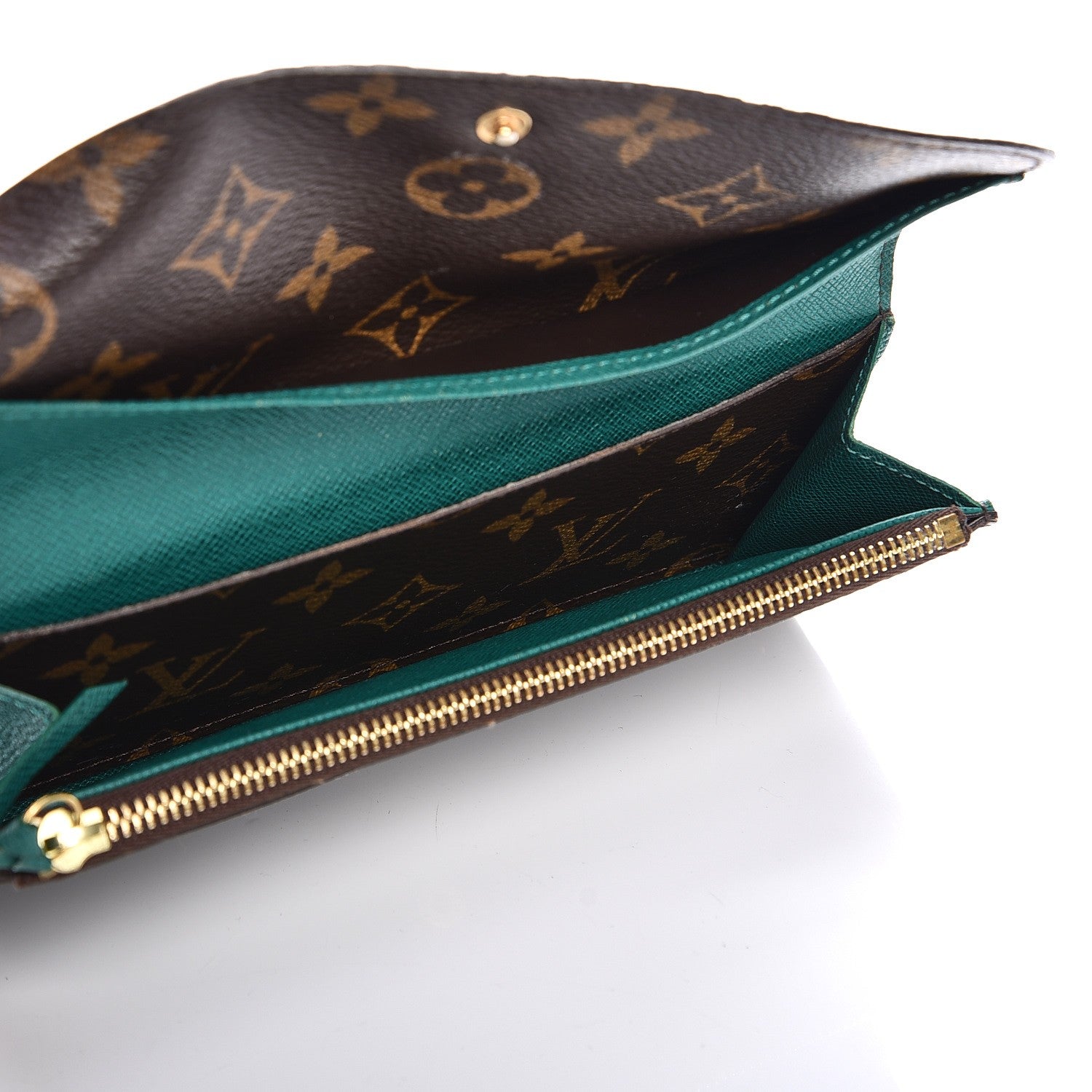 Louis Vuitton Monogram Emilie Wallet Vert 7 of 10