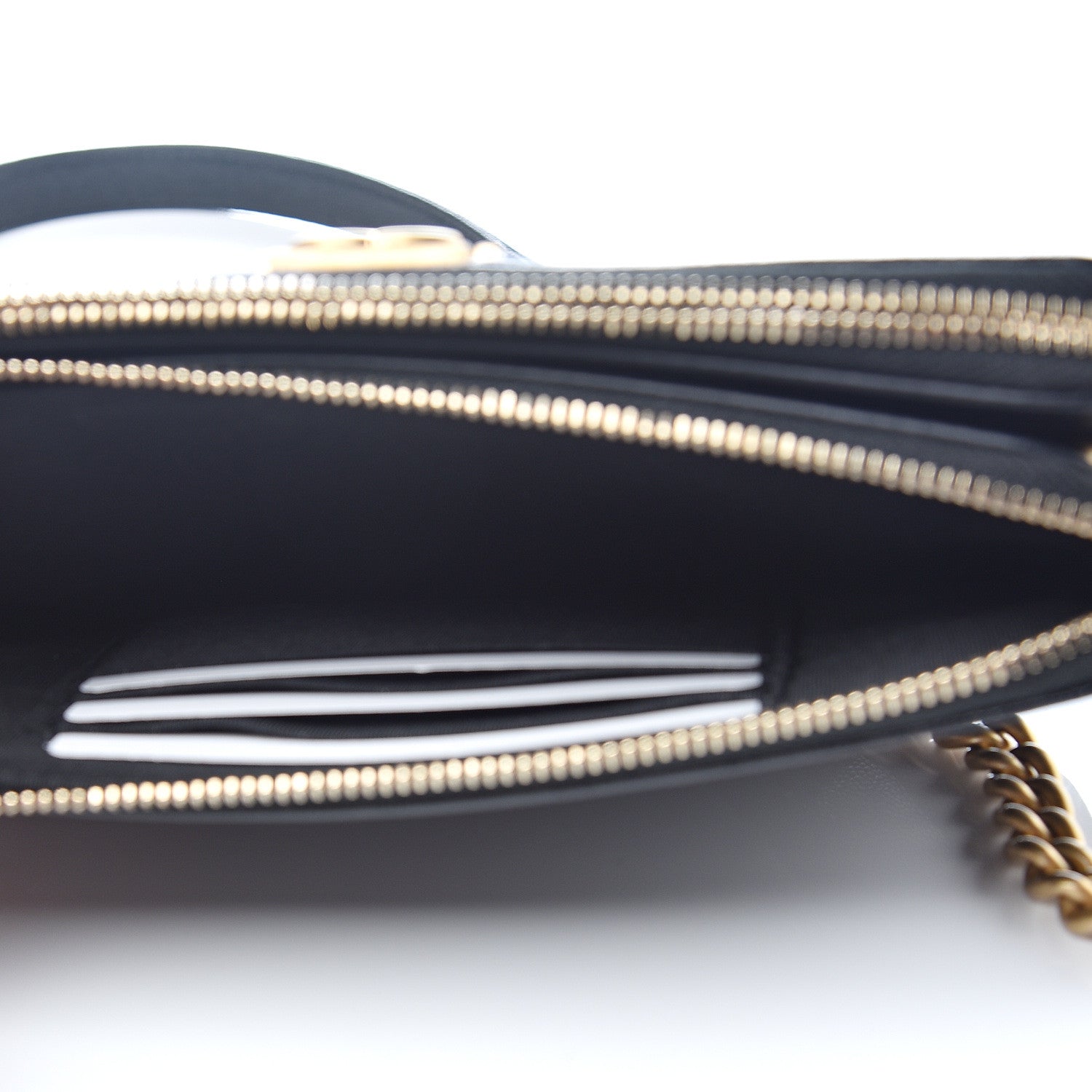 Chanel Caviar Quilted Small Boy Clutch With Chain Black 5 of 12