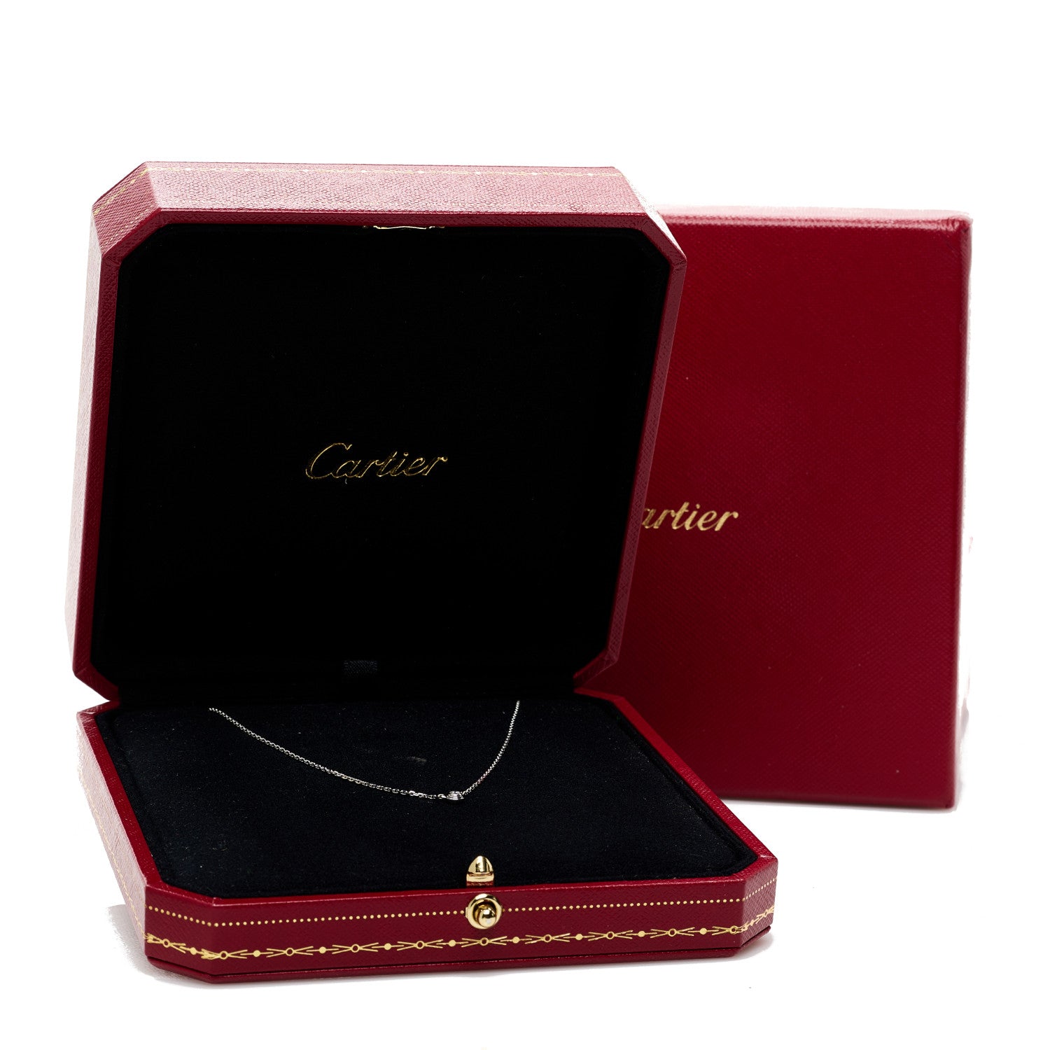 Cartier 18K White Gold Diamond XS D'Amour Pendant Necklace 6 of 6