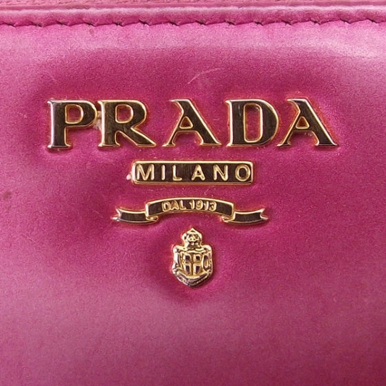Prada Spazzolato Zip Wallet Pink 7 of 12
