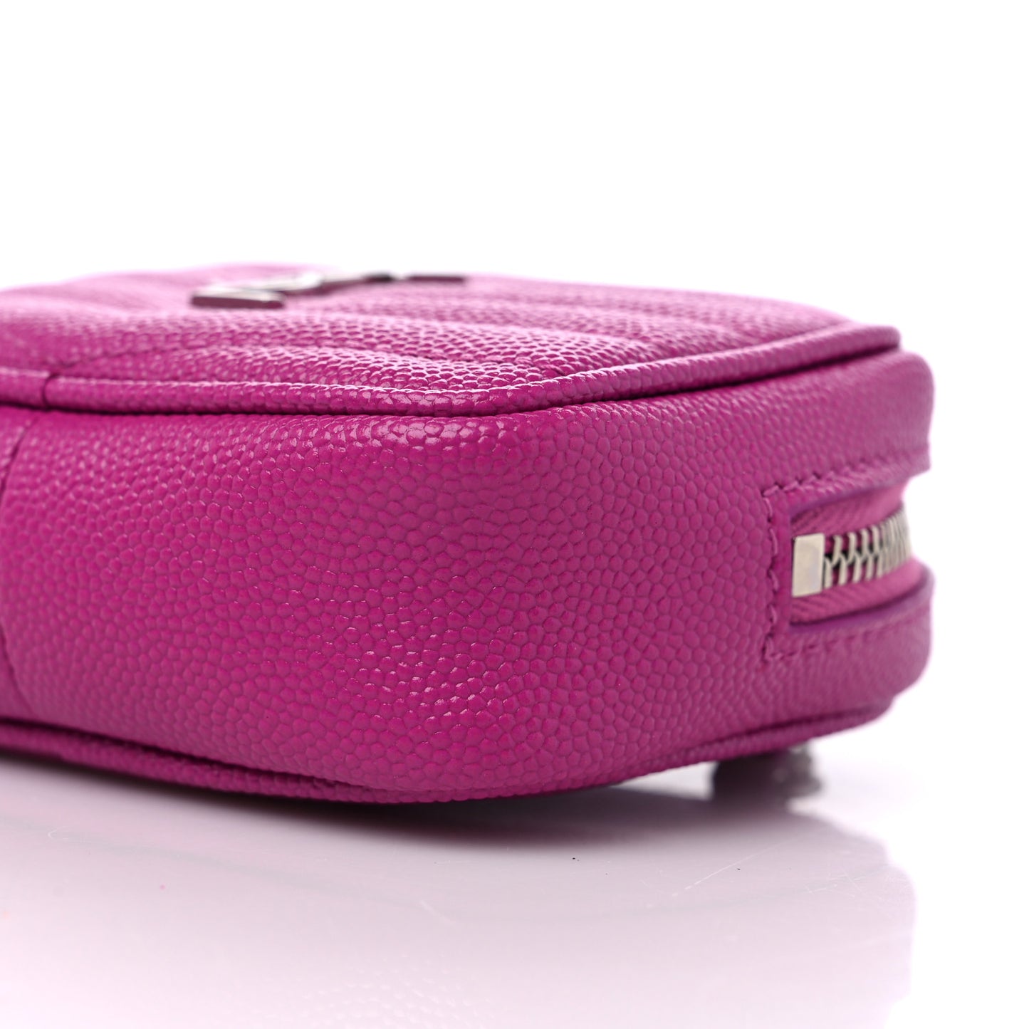 Grain De Poudre Matelasse Monogram Baby Lou Camera Bag Electric Fuxia